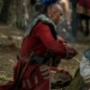 Outlander Kaheroton Military Red Cotton Coat back LJB
