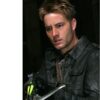 Smallville Prophecy Justin Hartley Black Leather Jacket other fornt LJB