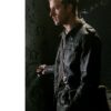 Smallville Prophecy Justin Hartley Black Leather Jacket other side LJB