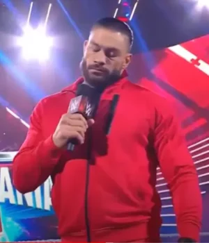 WWE Wrestlemania Roman Reigns Fleece Red Tracksuit side