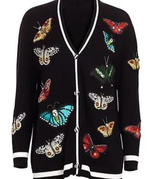Grown-ish Yara Shahidi Black Butterfly Sweater