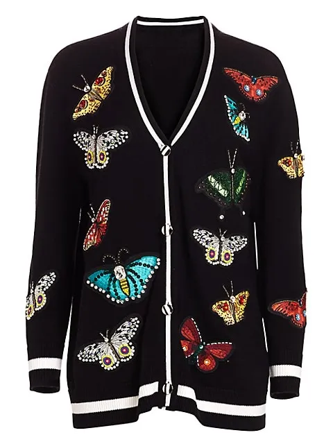 Grown-ish Yara Shahidi Black Butterfly Sweater