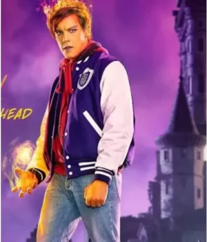 Monster High The Movie Heath Burns Purple Varsity Jacket