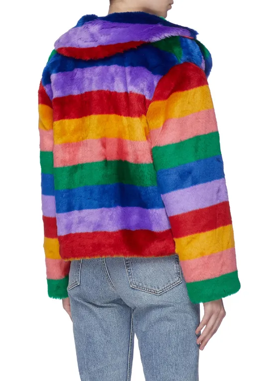 Yara Shahidi Grown-Ish Rainbow Coat