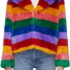Yara Shahidi Grown-Ish Rainbow Fur Coat
