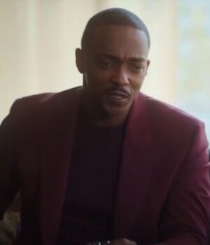 Anthony Mackie Solos S01 Tom Maroon Suit