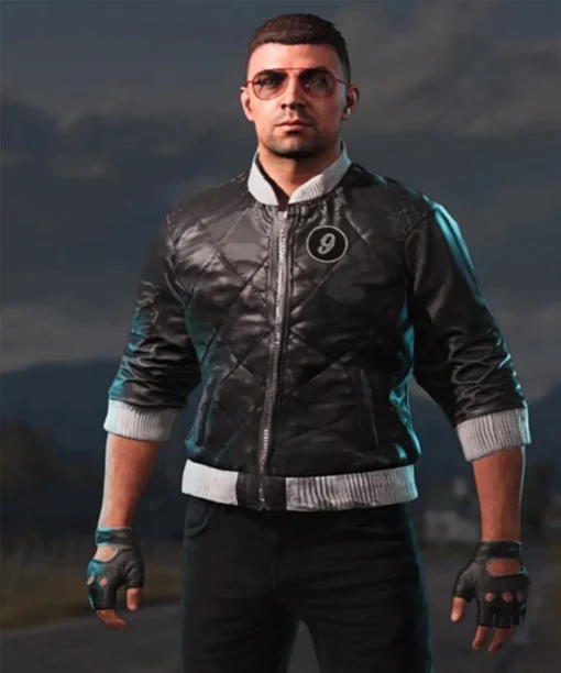Far Cry 5 Viper 9 Black Bomber Leather Jacket