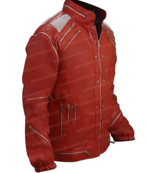 Michael Jackson Beat It Red Leather Jacket Right