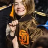 Emma Stone San Diego Padres Varsity Jacket