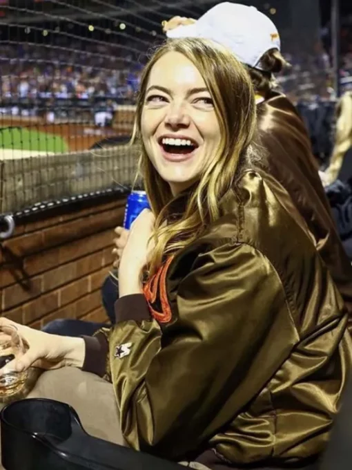 Emma Stone San Diego Padres Varsity Jacket