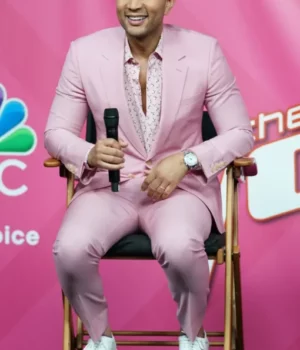 On The Voice John Legend Pink Suit