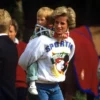 Princess Diana Printed White Mickey Sweatshirt