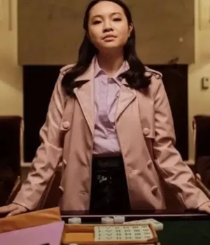 Rebecca Li Fakes S01 Pink Trench Coat
