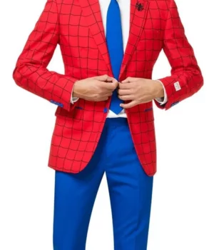 Spider Man Tuxedo Red Dress Suit