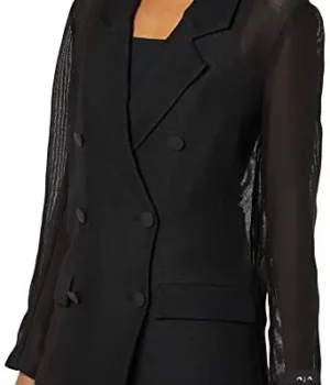 The Young and The Restless Diane Jenkins Black Sheer Sleeve Blazer