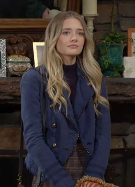 The Young and The Restless Faith Newman Blue Jacket