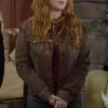 The Young and The Restless Mariah Copeland Leopard Denim Jacket