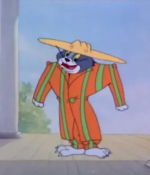 Tom and Jerry Zoot Orange Stripped Suit