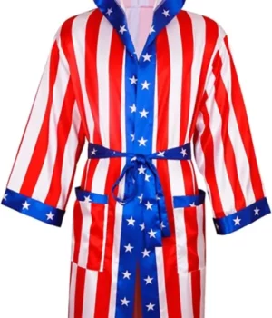 Apollo Creed American Flag Satin Costume