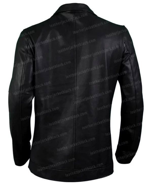 Arrow Slade Wilson Leather Jacket Back
