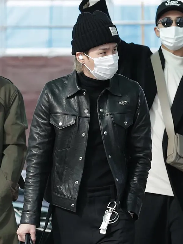 BTS Suga Min Yoon-gi Leather Jacket
