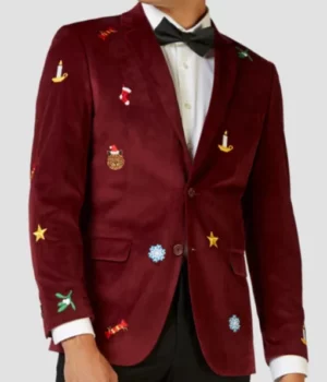 Christmas Special Mens Red Blazer