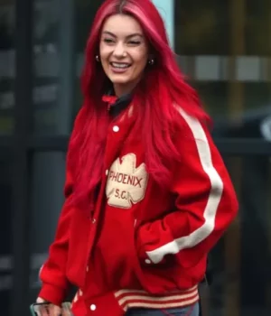 Dianne Buswell Phoenix S.C Red Bomber Jacket