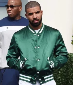 Drake Green Satin Jacket