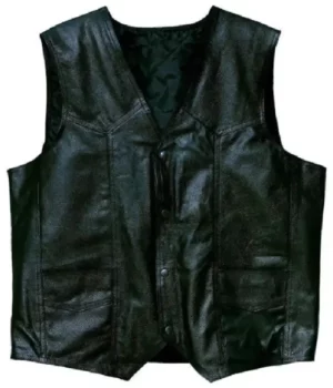 Hells Angels Black Leather Vest
