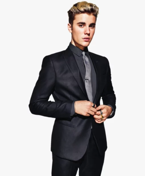 Justin Bieber Wedding Black Suit