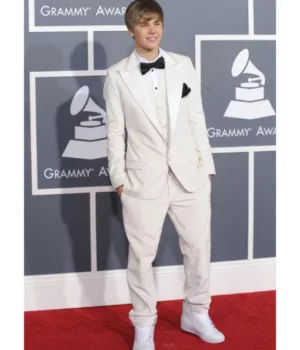 Justin Bieber White Full Suit