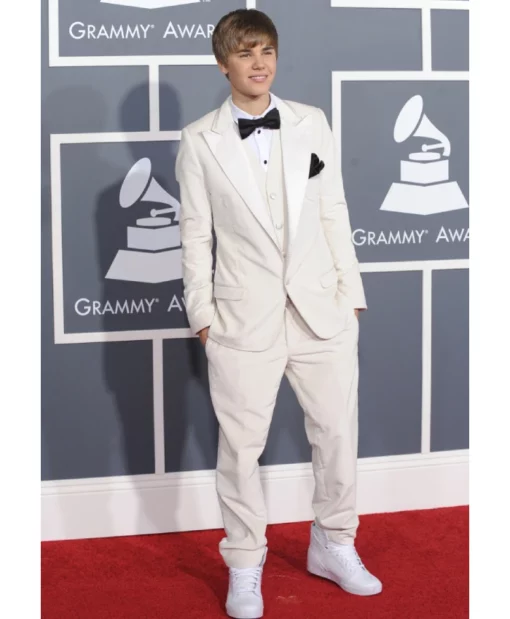 Justin Bieber White Full Suit