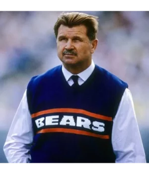 Mike Ditka Blue Wool Sweater