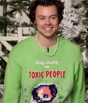 Stay Away from Toxic People Green Sweater