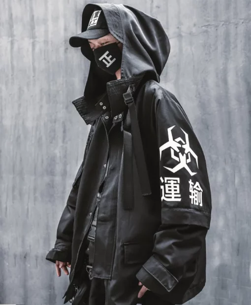 Techwear Cyberpunk 2077 Cotton Black Jacket
