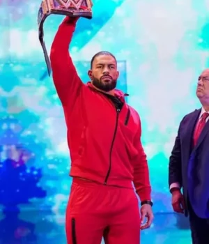WWE 2022 Roman Reigns Full Red Tracksuit
