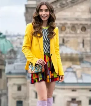 Emily Cooper Emily in Paris S02 Yellow Blazer Jacket
