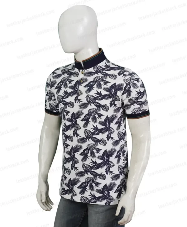 Feathers Allover Printed T-Shirt Leftside