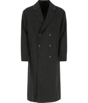 The Equalizer S03 Robyn Mccall Stud Collar Trench Coat