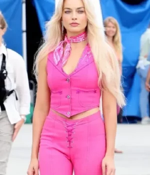 Barbie 2023 Margot Robbie Pink Suit