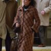 Empire Of Light Olivia Colman Plaid Brown Trench Coat