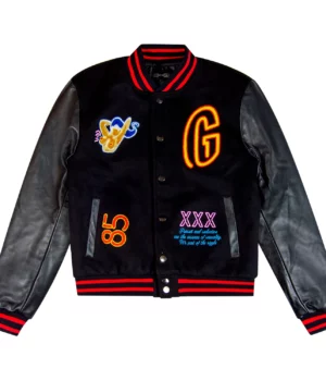 Neon Girl Varsity Black Jacket