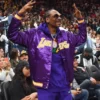Snoop Dogg Los Angeles Lakers Varsity Purple Jacket