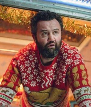 Your Christmas or Mine 2022 Daniel Mays Red Sweater