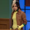 Jenna Ortega SNL 2023 Brown Jacket