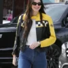 Kendall Jenner Aspen 2023 Trip Leather Jacket