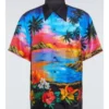 Buy American Idol Luke Bryans Hawaiian Print Multicolor Shirt