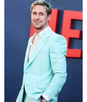 Barbie Ryan Gosling Premiere Blue Blazer