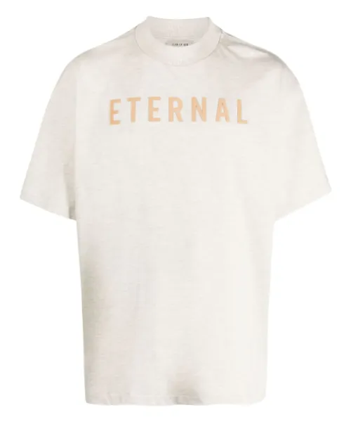 Eternal Logo Flocked Cotton Shirt