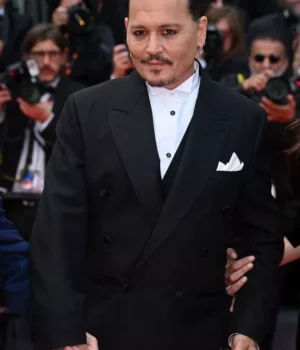 Johnny Depp Cannes 2023 Black Tuxedo